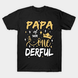 PAPA OF MR ONE DERFUL T-SHIRT T-Shirt